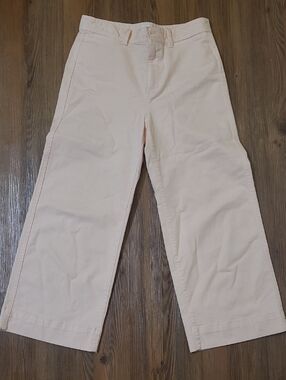 GAP women,s  zise 4 petite Wide-Leg Chinos in Pale Pink